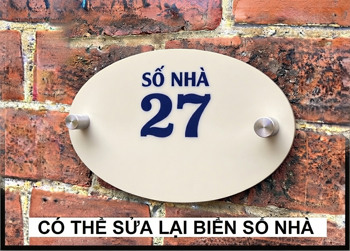 Biển số nhà có sửa lại được hay không?